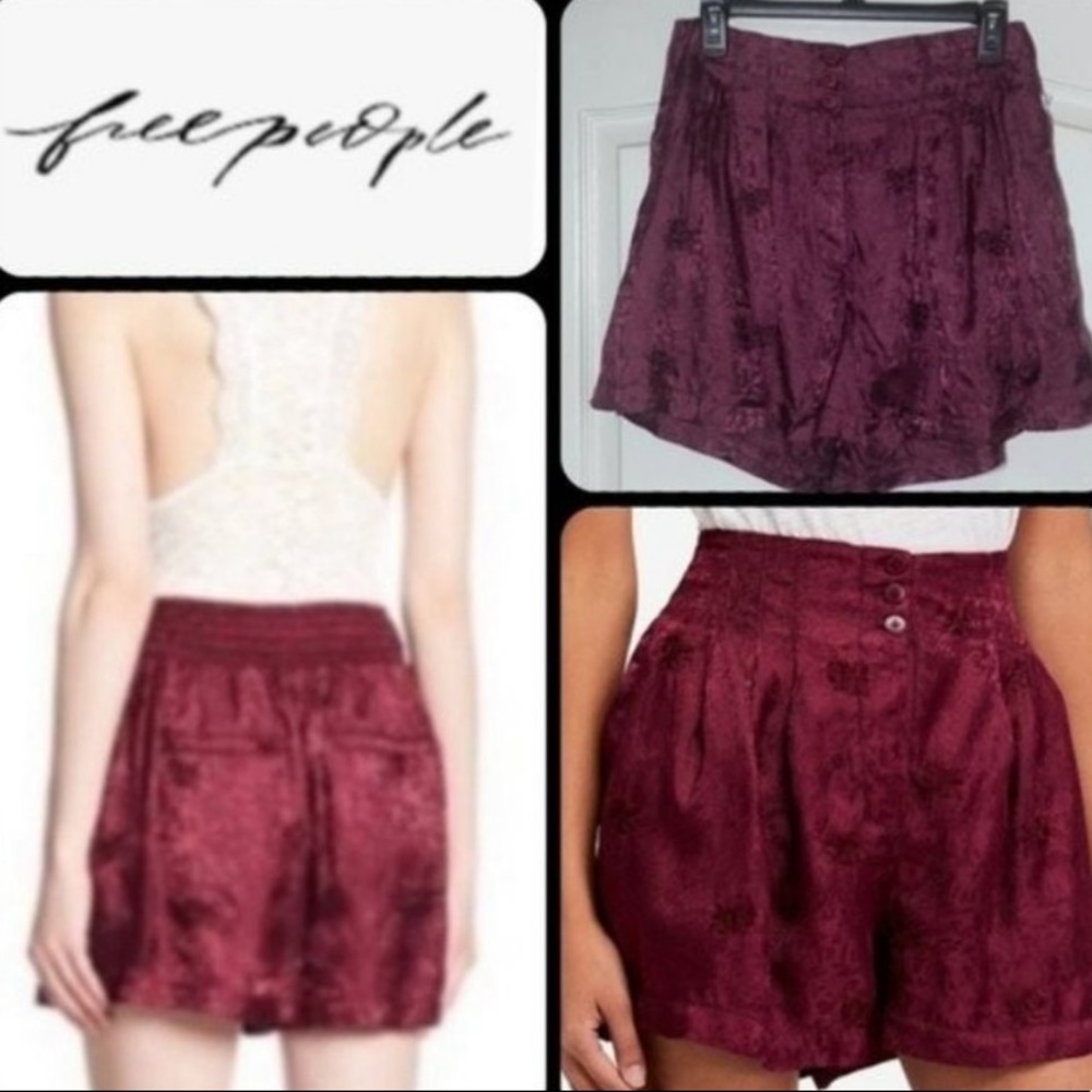 Free People Go Your Own Way Satin Shorts